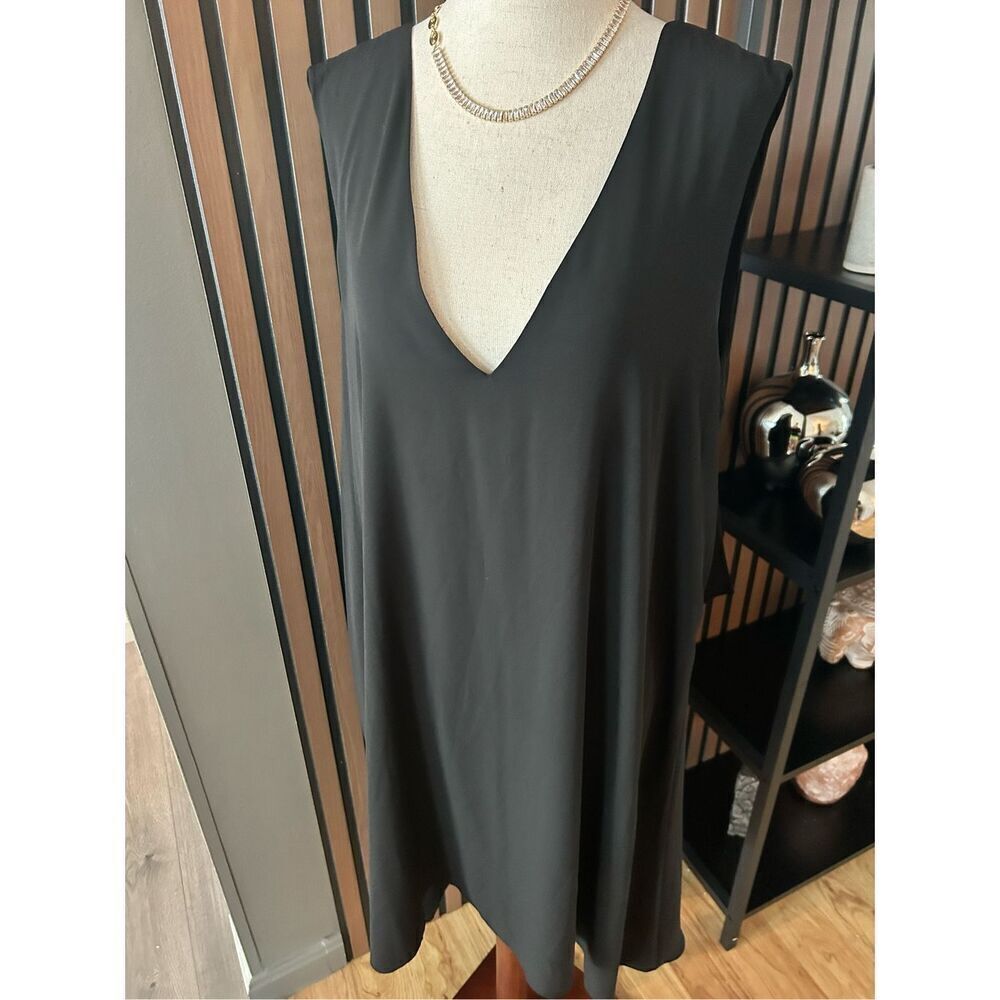Bcbg large top black sexy open back size large